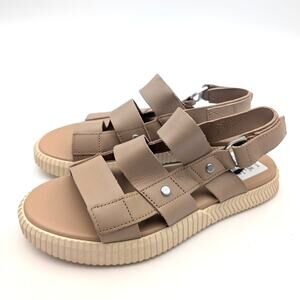 Sorel Ona Ave Slingback Flat Sandal Women's Honest Beige Size US6 EU37